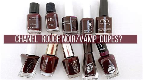 dupe for chanel rouge noir nail polish|chanel vamp dupe.